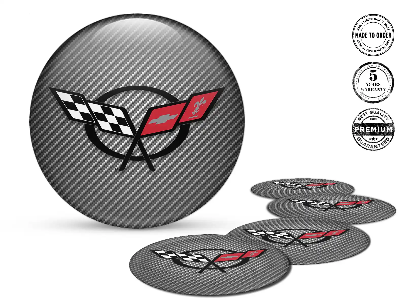 Chevrolet  Dome-Sticker-Logo Premium Silikon-Design
